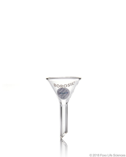 Borosil® Funnels, Short Stem, Plain, 60 deg 35 MM, ISO 4798, 3.3 Borosilicate glass | img_1 | Foxx Life Sciences Global | shopfls.com