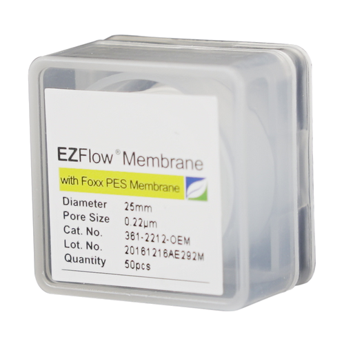 EZFlow® Membrane Disc Filter, PES, 0.22µm, 25mm, Non-Sterile, 50/pk | img_1 | Foxx Life Sciences Global | shopfls.com