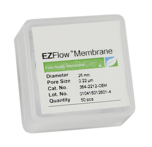 50-pack EZFlow® 25mm 0.2µm Nylon Membrane Disc Filter - Laboratory-grade filter for research & bioprocessing applications. | img_1 | Foxx Life Sciences Global | shopfls.com