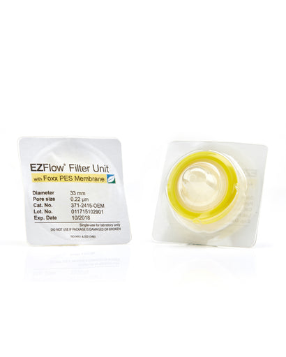 EZFlow® 33mm Sterile Syringe Filter, 0.2µm PES, 100/pk - Laboratory-grade filter for sterile filtration in research and bioprocessing. | img_1 | Foxx Life Sciences Global | shopfls.com