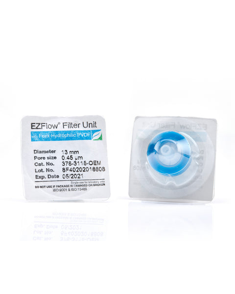 EZFlow® 13mm Sterile Syringe Filter, .45μm Hydrophilic