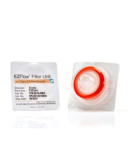 EZFlow® Syringe Filter, CA, 0.22µm, 33mm, Sterile, 100/pack | img_1 | Foxx Life Sciences Global | shopfls.com