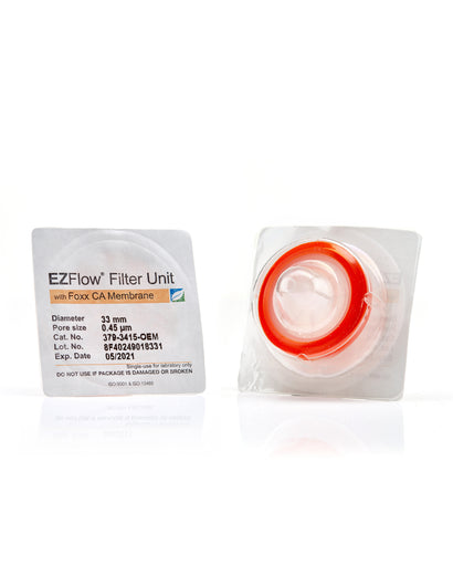 EZFlow® Syringe Filter, CA, 0.45µm, 33mm, Sterile, 100/pack