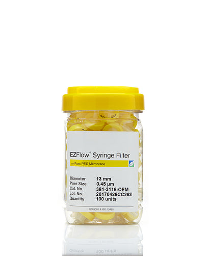 EZFlow® 13mm Syringe Filter, .45μm PES, 100/pack | img_1 | Foxx Life Sciences Global | shopfls.com