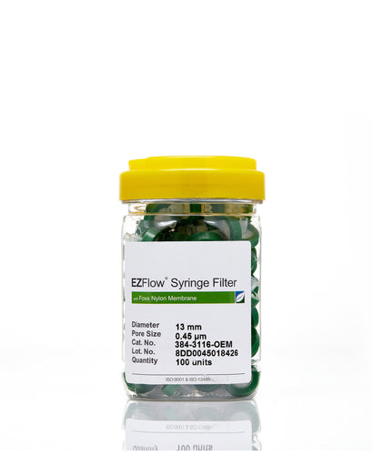 EZFlow® 13mm Syringe Filter, .45μm Nylon, 100/pk - Laboratory-grade filter for research, bioprocessing. | img_1 | Foxx Life Sciences Global | shopfls.com
