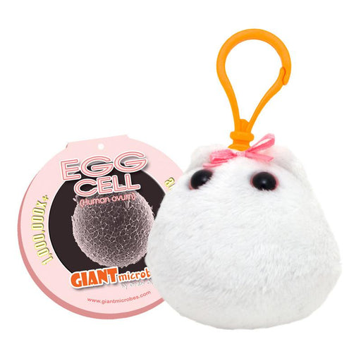 Egg Cell (Human Ovum) - GIANTmicrobes® Keychain - LabRatGifts - 1