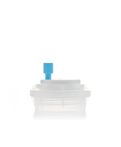 HPLC Solvent Reservoir ChromCap™ 100 Assembly,GL45, Class VI Polytetrafluoroethylene (PTFE) Adapter w Vent Hole, 1 Port for 3.2mm(1/8") or 1.6mm(1/16") OD Tubing, 1/EA