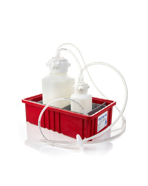 Vactrap™ XL, High Density Poly Ethylene (HDPE) (Bleach-Compatible), 4L + 1L, Red Bin, 1/4