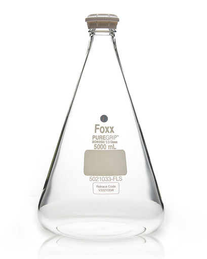 PUREGRIP® Erlenmeyer / Conical Flasks with GL45 Screw Cap 5L 2/Case | img_1 | Foxx Life Sciences Global | shopfls.com