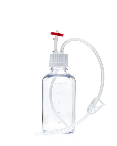 EZBio®, Single-Use Bottle Assembly, 500mL, 38-430 VersaCap, PETG, Vented w/ DipTube, 10/cs