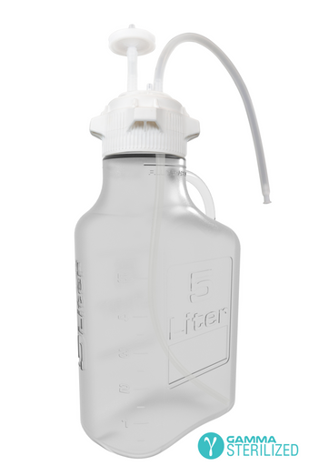 EZBio® Single Use Carboy Assembly, 5L, PETG, VersaCap® 83B, TPE Tubing w/ Dip Tube, Gamma Sterilized, 1/EA | img_1 | Foxx Life Sciences Global | shopfls.com