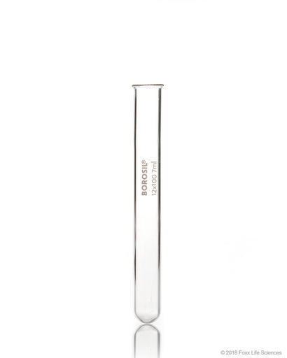 Borosil® Test Tubes with Rim 13*100, Borosilicate ISO 4142, 9 mL, CS/800 | img_1 | Foxx Life Sciences Global | shopfls.com