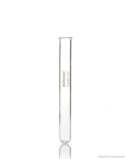 Borosil® Test Tubes with Rim 13*100, Borosilicate ISO 4142, 9 mL, CS/800