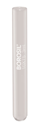 Borosil® Tubes, Test, Reusable, Plain End, 3mL, 10mm x 75mm (OD x H), CS/800 | img_1 | Foxx Life Sciences Global | shopfls.com