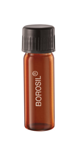 Borosil® Tubes, Culture, Flat Bottom, Amber, Polytetrafluoroethylene (PTFE)-Lined Polypropylene (PP) Screw Caps, 5mL, CS/100 | img_1 | Foxx Life Sciences Global | shopfls.com