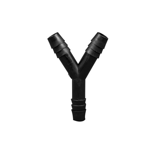 Polypropylene Y Connector, 3/8" Hose Barb to 3/8" Hose Barb (100/pk) - Chemical Resistant Tubing Fitting | img_1 | Foxx Life Sciences Global | shopfls.com