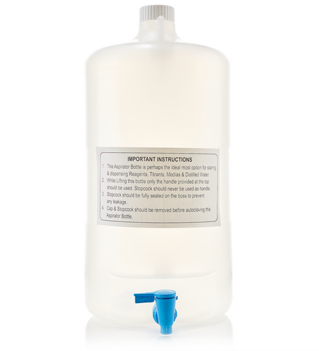 EZLabpure™ 20L Polypropylene (PP) Aspirator Bottle with White Cap and Spigot | img_1 | Foxx Life Sciences Global | shopfls.com