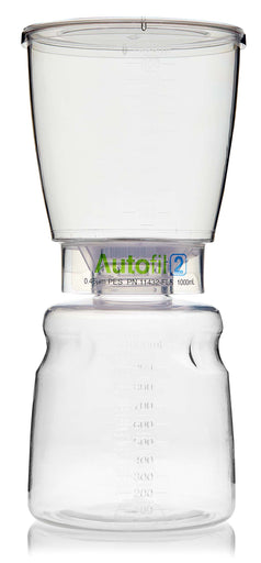 Autofil® 2 Bottle Top Filtration, Full Assembly, 1L, 0.45 µm PES Unit, Sterile, 12/cs