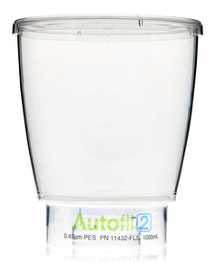 Autofil® 2 Bottle Top Filtration, Funnel Only, 1L, 0.10 µm PES, Sterile, 12/cs