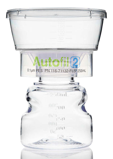 Autofil® 2 Bottle Top Filtration, Full Assembly, 250 mL, 0.10 µm PES Unit, Sterile, 12/cs