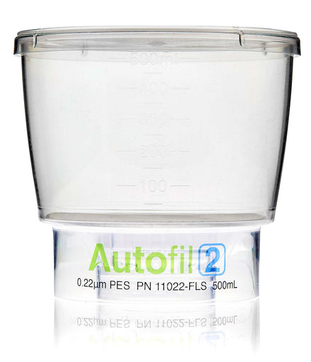 Autofil® 2 Bottle Top Filtration, Funnel Only, 500 mL, 0.22 µm PES, Sterile, 12/cs
