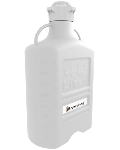 Brewtainers High Density Poly Ethylene (HDPE) 40L (13.05 Gal Max) Homebrew Yeast Container with leakproof Tight Sealed 120mm Cap | img_1 | Foxx Life Sciences Global | shopfls.com