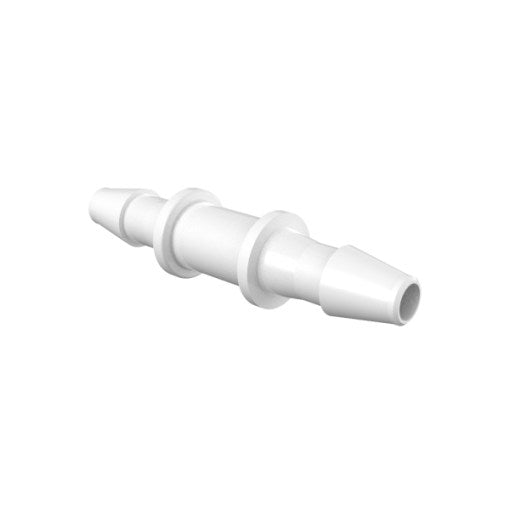 1/8" Straight Reducer, Natural Kynar Polyvinylidene Fluoride (PVDF)