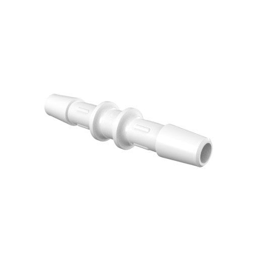 1/4" Straight Reducer, Natural Kynar Polyvinylidene Fluoride (PVDF)