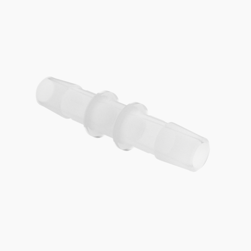 3/8" Straight Reducer, Natural Kynar Polyvinylidene Fluoride (PVDF)