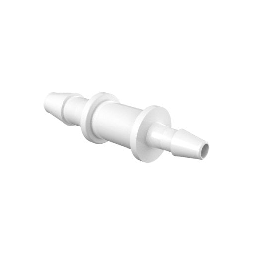 3/32" x 1/16" Reducer, Natural Kynar Polyvinylidene Fluoride (PVDF)