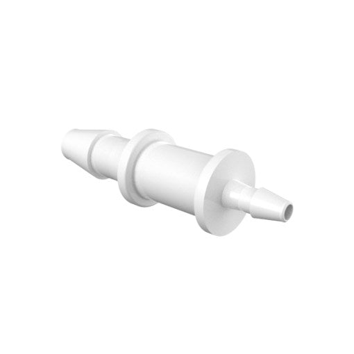 1/8" x 1/16" Reducer, Natural Kynar Polyvinylidene Fluoride (PVDF)