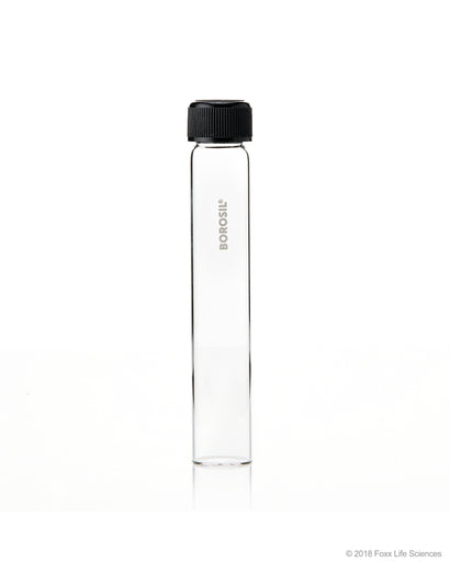 Borosil® Culture Tubes Media Flat Bottom Polypropylene (PP) cap with Liner 50 mL Borosilicate CS/50 | img_1 | Foxx Life Sciences Global | shopfls.com