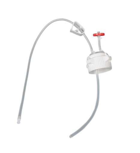 EZBio®, Single-Use Cap Assembly, 53B VersaCap, Polypropylene (PP), Vented w/ Tube for 2000mL Bottle, 20/cs | img_1 | Foxx Life Sciences Global | shopfls.com