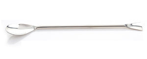 EZBio® Stainless Steel Offset Spoon - 304 SS - Steel Handle - 210mm - 5/PK