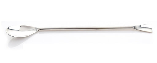 EZBio® Stainless Steel Offset Spoon - 304 SS - Steel Handle - 300mm - 5/PK | img_1 | Foxx Life Sciences Global | shopfls.com