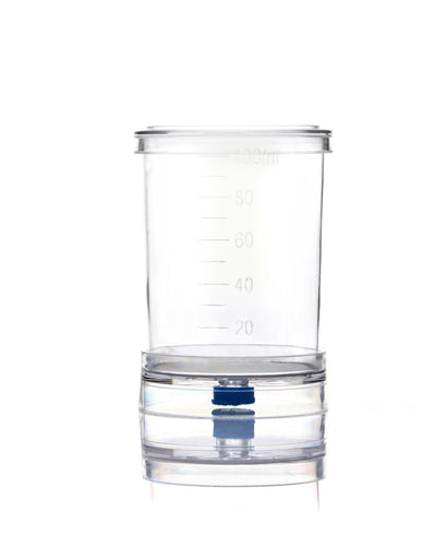 EZMicro™ Microbiology Funnel Monitor, 100mL, Gridded Black MCE Membrane 0.45µm, Fixed, Gamma Sterilized, PK/50 | img_1 | Foxx Life Sciences Global | shopfls.com