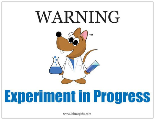 "WARNING Experiment in Progress" - Magnet | img_1 | Foxx Life Sciences Global | shopfls.com