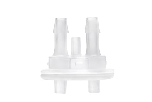 Round EZLabpure™ Polypropylene (PP) Vacuum Bottle, 2 L, Open VersaCap® 53B, With Closed and 2x5/16" HB Adapters, 1/EA | img_3 | Foxx Life Sciences Global | shopfls.com