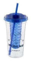 "I ♥ Citric Acid" - 24oz Large Tumbler (blue)  - LabRatGifts