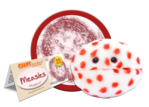Measles (Morbillivirus) - GIANTmicrobes® Plush Toy | img_1 | Foxx Life Sciences Global | shopfls.com