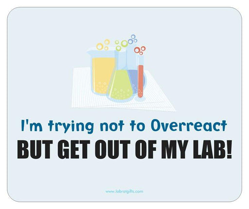 "Trying Not to Overreact" - Mouse Pad | img_1 | Foxx Life Sciences Global | shopfls.com