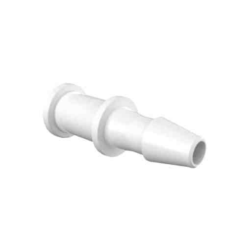 1/16" Barb, Plug, Natural Kynar Polyvinylidene Fluoride (PVDF)