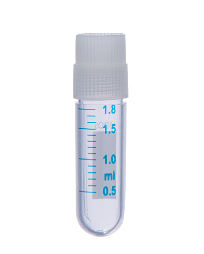 Abdos Cryo Vial External Thread with Round Bottom, Polypropylene (PP) 1.8ml, Gamma Sterilized, 1000/CS