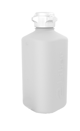 2L Heavy Duty HDPE Vacuum Bottle, VersaCap, 53B Closed