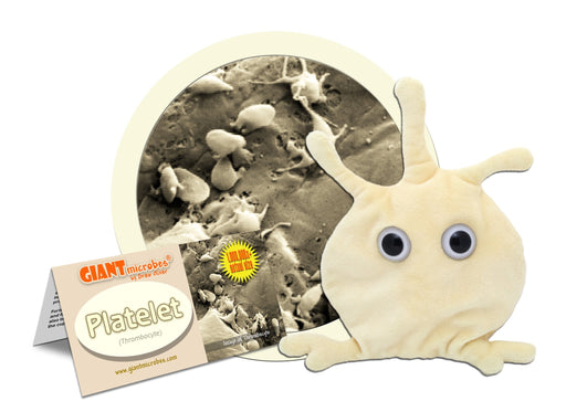 Platelet (Thrombocyte) - GIANTmicrobes® Plush Toy | img_1 | Foxx Life Sciences Global | shopfls.com