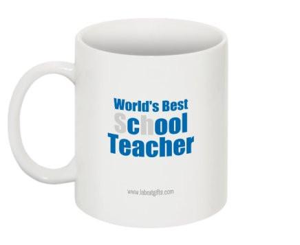 "World's Best sChOOL Teacher" - Mug | img_1 | Foxx Life Sciences Global | shopfls.com