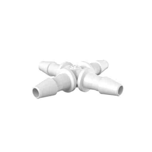 1/8" HB, Cross Fitting, Polypropylene (PP)