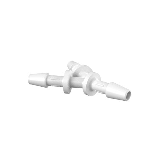 1/16" x 1/16" x 1/16" Y Connector, Natural Kynar Polyvinylidene Fluoride (PVDF)