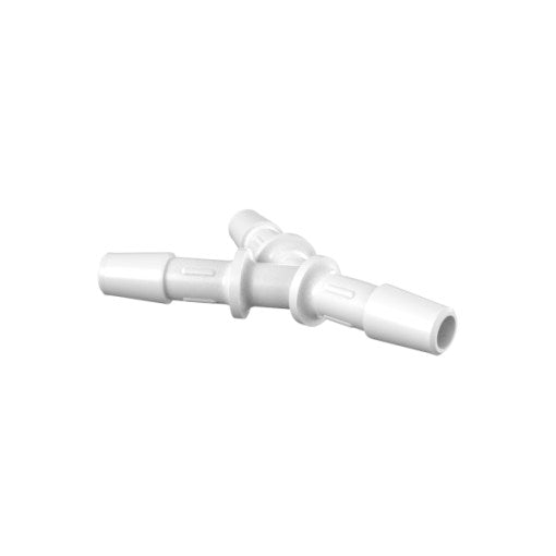 1/4" x 1/4" x 1/4" Y Connector, Natural Kynar (PVDF)