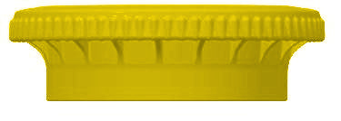 45mm SECUREgrasp® cap, Yellow, Polypropylene (PP)